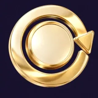 Gold circular arrow — Tropic Slots