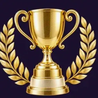 Gold trophy cup — Tropic Slots